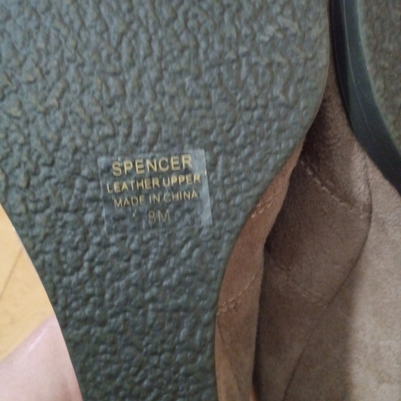 Tahari Spencer suede sherpa lined slip on mule wedges women's size 8 VGUC - Picture 6 of 7